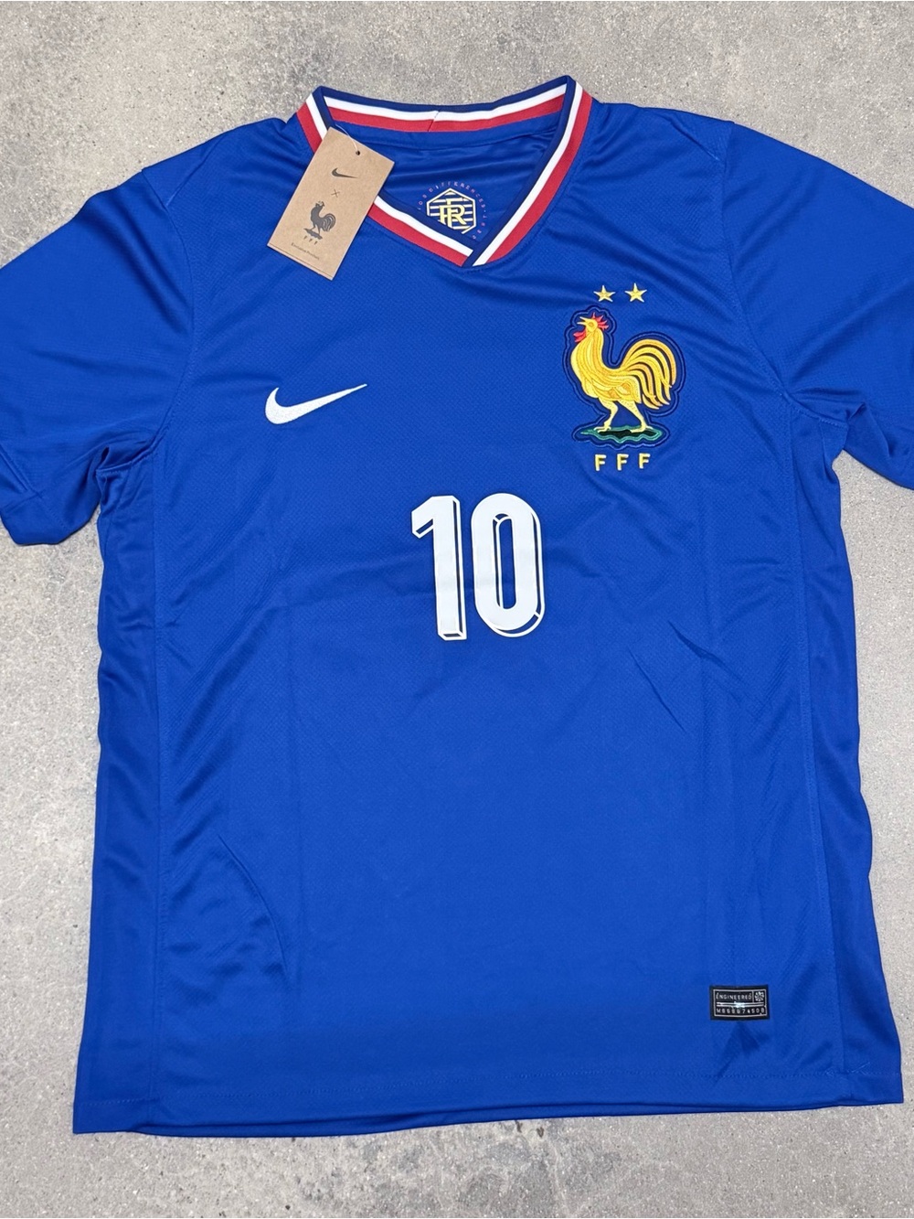 Kylian Mbappe #10 France World Cup Team Blue Soccer Jersey